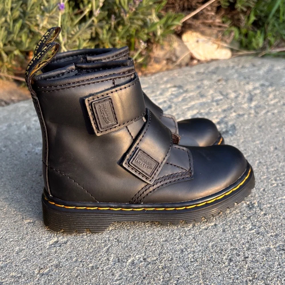 Dr. Martens Junior 1460 Double Strap Leather Boots - Like New